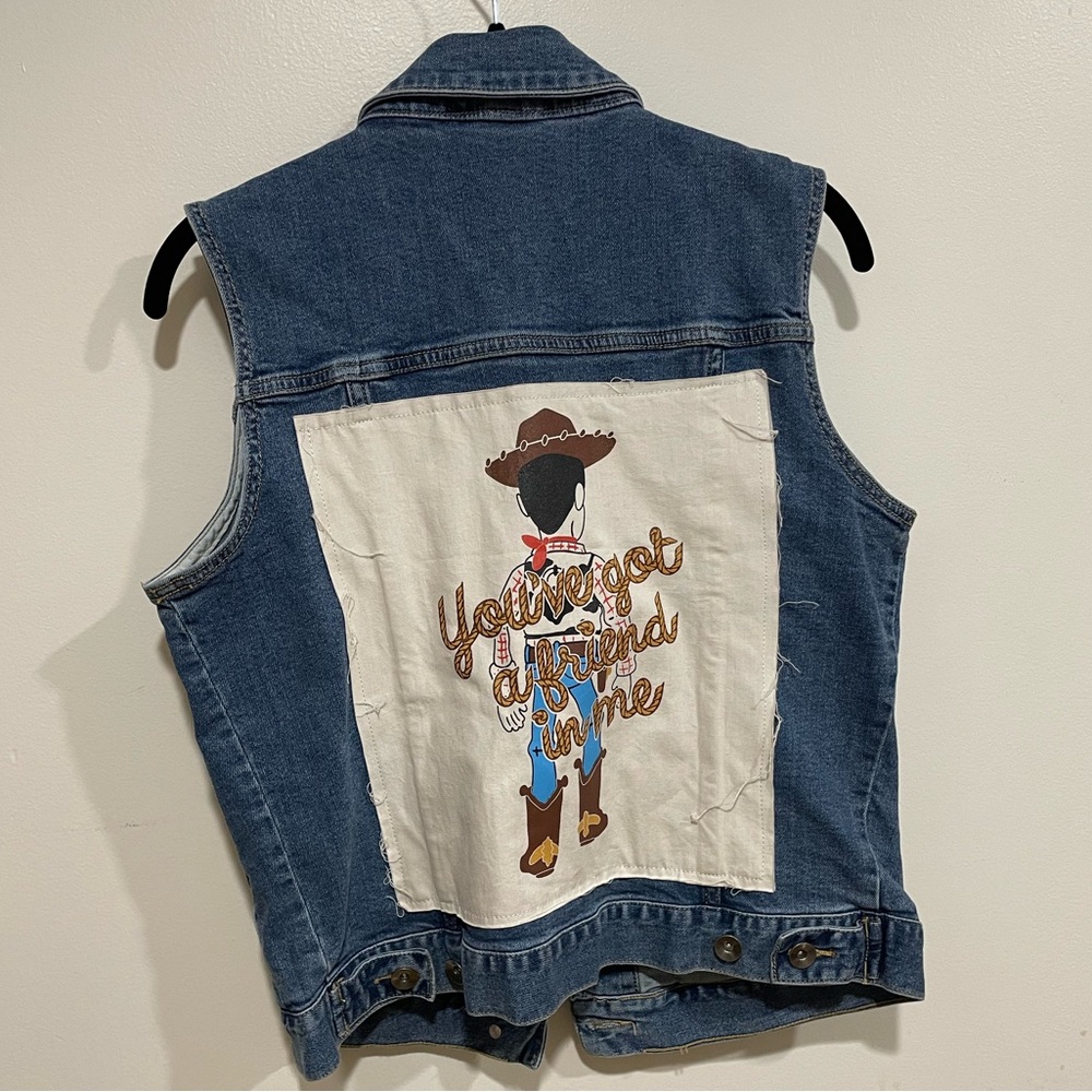 Toy Story Disney Pixar Woody Denim Vest -Women’s Small - Her Universe/Hot Topic